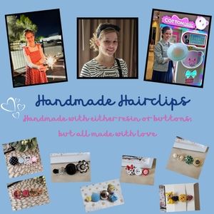 ❤️🩵💙 Handmade hairclips!!! ❤️🩵💙
